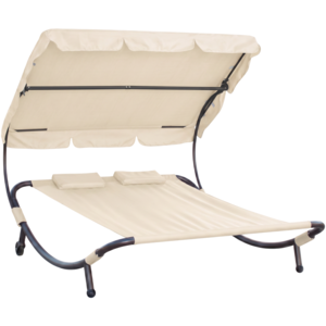 Relaxační lehátko pro 2 osoby Craftfield Bahama, béžová
