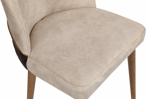 Nova Cream and Walnut étkezőszék szett, 4 db