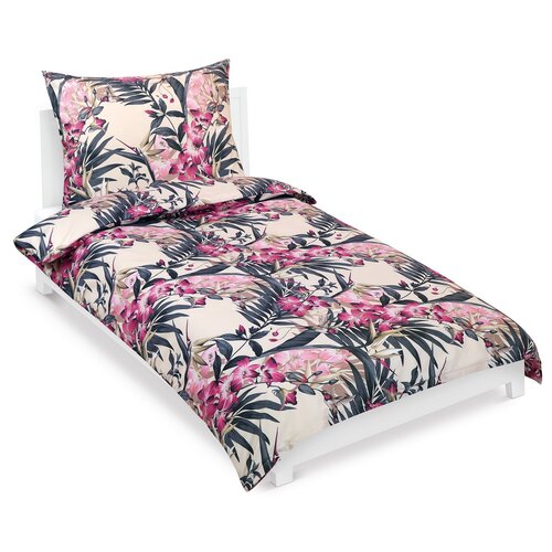 Bellatex Baumwollbettwäsche Amaryllis rosa, 140 x 200 cm, 70 x 90 cm