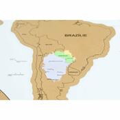 Stírací mapa světa - luxusní česká verze