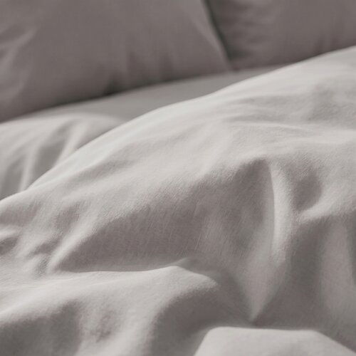 Kvalitex Bombažno posteljnino svetlo siva, 220 x200 cm, 2 kos 70 x 90 cm