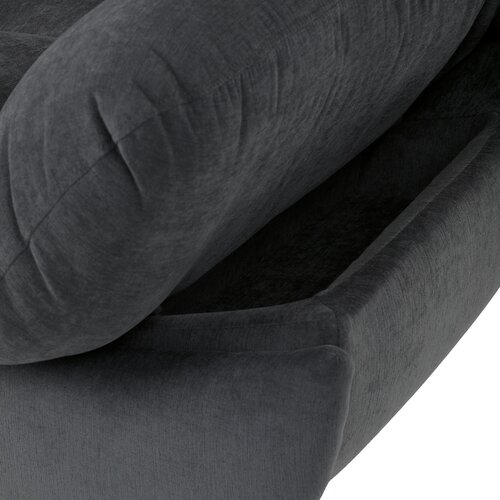 Elektryczny fotel z wbudowanym sterowaniem, szary