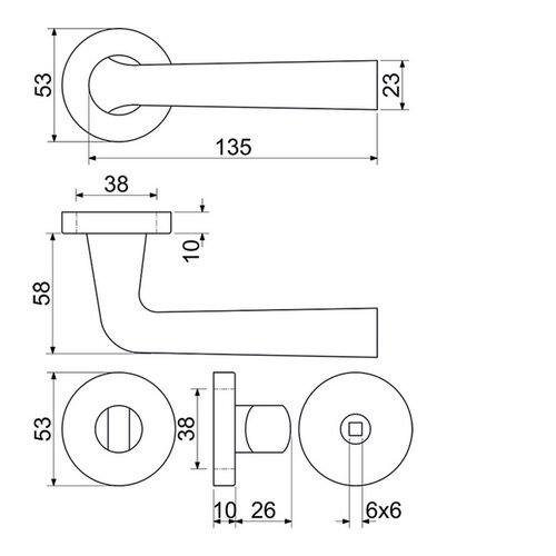 Richter Oceľové kovanie RK.LOPAR.WC.CE