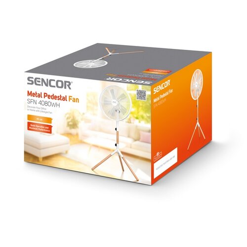 Sencor SFN 4080WH állványos ventilátor, fehérszínben