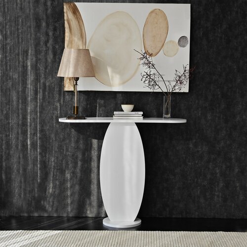 Beistelltisch Ellittica White