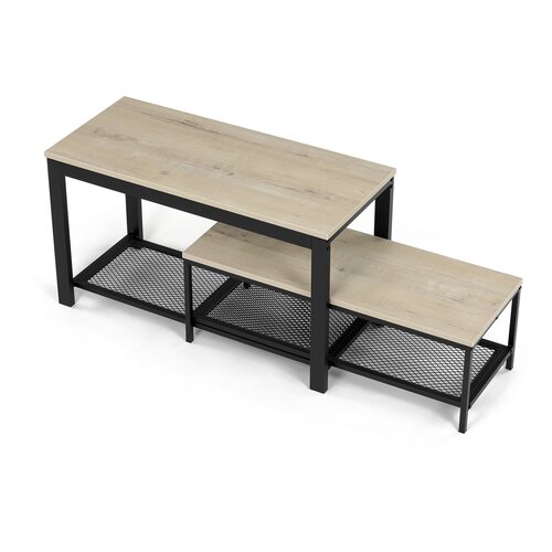 Set de 2 rafturi pentru pantofi, stejar Sonoma