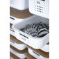 Coș de depozitare SmartStore Modern, alb, 37 x 28x 15 cm