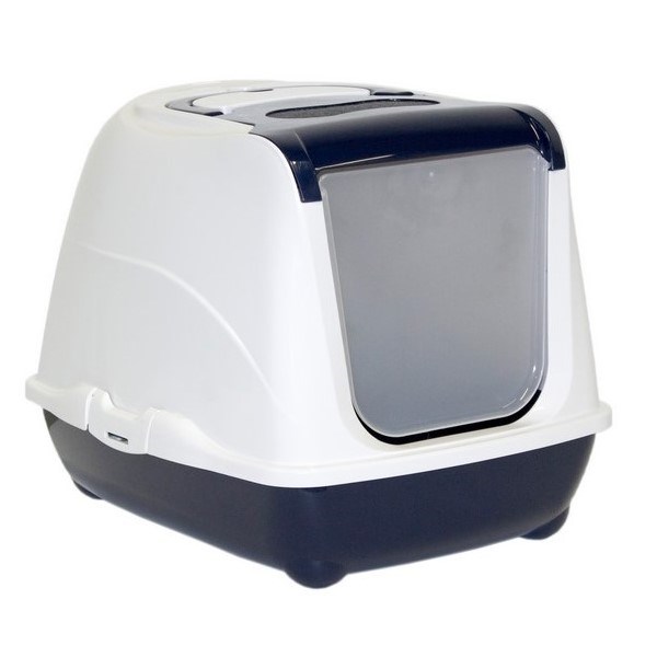 Karlie-Flamingo Toaleta pre mačky Flip-cat modrá, 56 x 45 x 38 cm