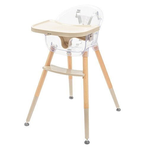 Scaun de masă pentru copii Baby Mix Ingrid wooden, bej