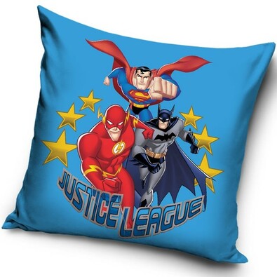 Poduszka Justice League blue, 40 x 40 cm