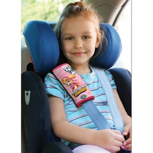 Husă pentru centura de siguranță PAW PATROL GIRL,roz, 19 x18 cm