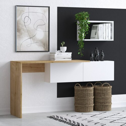 Pracovní stůl Tiff White and Oak
