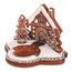 Svečnik Perníkový domeček, poliresin, 11 cm