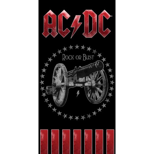 Osuška AC/DC Rock or Bust, 70 x 140 cm