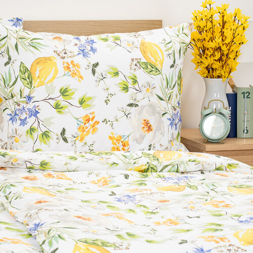 4Home Baumwollbettwäsche Lemon Delight, 140 x 220 cm, 70 x 90 cm