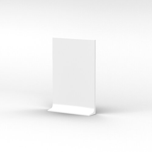 Zahnuté lopárik Curve 23 x 35 cm, biele