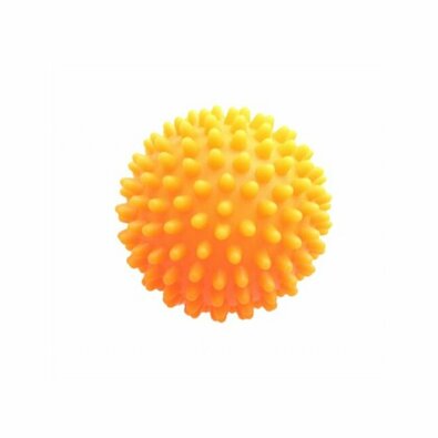 Masažna žogica Ježek oranžna, 7 cm