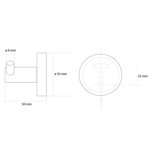 Cârlig dublu Sapho XR202GB X-Round Gold, auriu