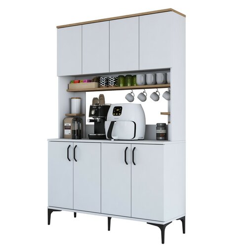 Dulap Jevy Walnut and White