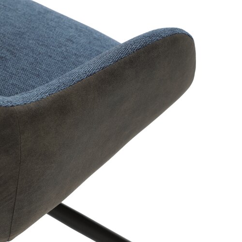 Set de scaune de sufragerie cu mecanism deîntoarcere DCH-Y1143 BLUE2, 2 buc.