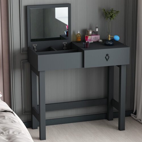 Kozmetický stolík Nero Anthracite