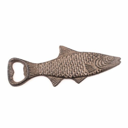 Gusseiserner Flaschenöffner Fisch, 6,5 x 17 cm