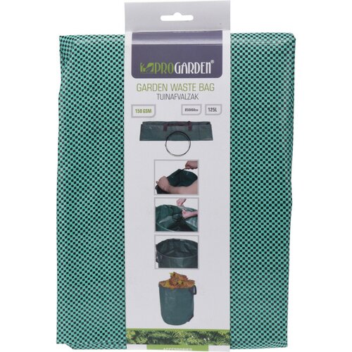 ProGarden Összecsukható kerti zsák, 125 l ,szélesség 50 x magasság 60 cm