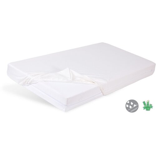 Matex Bamboo непроникне простирадло білий, 90 x 200 x 20 см
