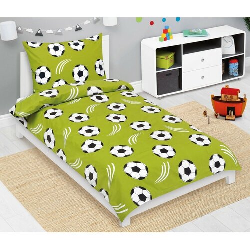 Bellatex Lenjerie de pat din bumbac Junior Fotbal, 140 x 200 cm, 70 x 90 cm