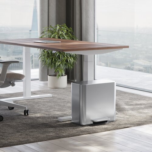Simplehuman Mini coș de gunoi cu pedală pentrudeșeuri sortate 15 l, oțel inoxidabil mat