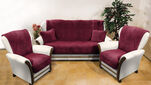 4Home gyapjú kanapé és foteltakaró szett bordó, 150 x 200 cm, 2 ks 65 x 150 cm