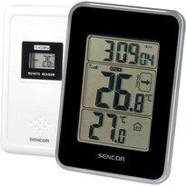 Sencor SWS 25 BS Hőmérő vezeték nélküli érzékelővel, fekete
