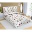 Bellatex Крепова постільна білизна Маківці бежева, 140 x 220, 70 x 90 см