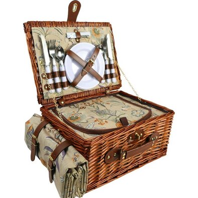 Arôme Coș de picnic pentru 4 persoane Grădină, 40x 30 x 20 cm