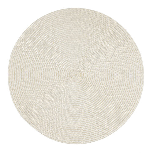 Podkładki Deco okrągłe kremowy, śr. 35 cm, komplet 4 szt.