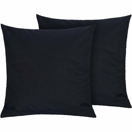 Fețe de pernă din bumbac Bellatex, negru, 45 × 45 cm, 2 buc.