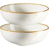 Mäser Set de 2 boluri Pintar Alb maro puncte 22 cm