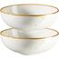 Mäser 2-teiliges Schüsselset Pintar White braune Punkte, 22 cm