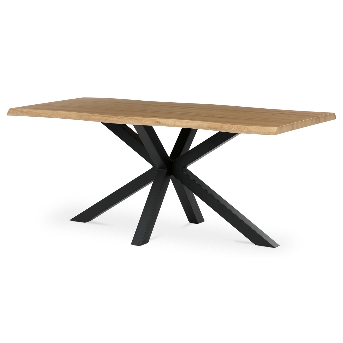 Étkezőasztal 180 x 90 cm, vad tölgyfa, világosbarna akciós termékkép 1