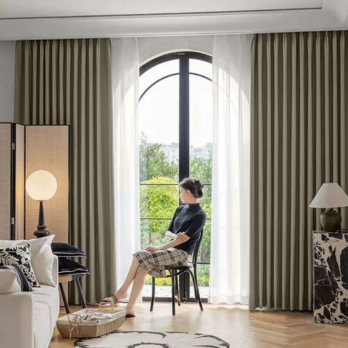 ARÔME HOME Zavese za zatemnenie, pesek bež, 135 x245 cm