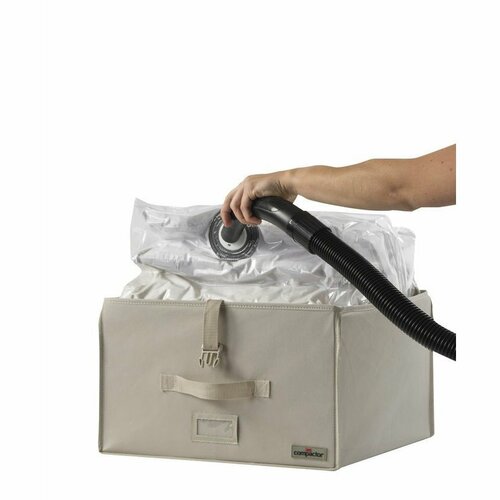 Compactor Cutie cu sac întărit pentru depozitare în vid, 42 x 42 x 25 cm