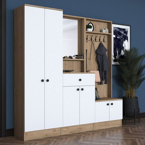 Pome White and Walnut I előszoba szett