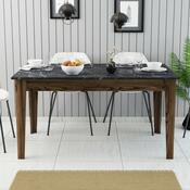 Jedálenský stôl Milan Walnut and Black