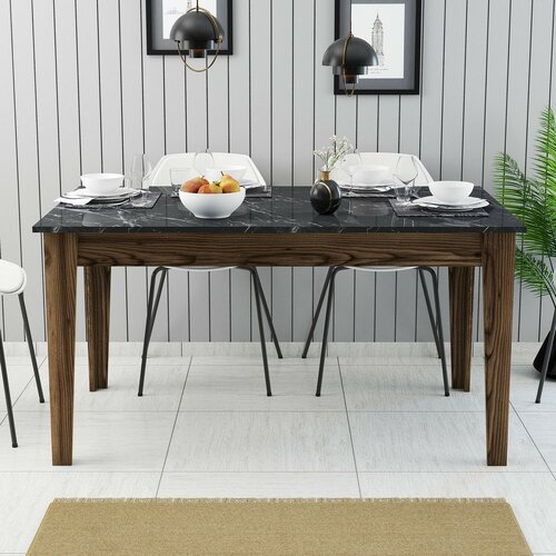 Jedálenský stôl Milan Walnut and Black