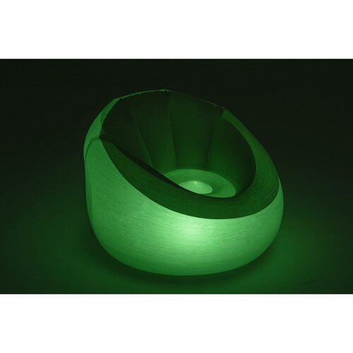 Fotoliu gonflabil catifelat Bestway cu efecte LED, 102 x 97 x 71 cm