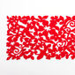 Běhoun plstěný červený, 100 x 30 cm