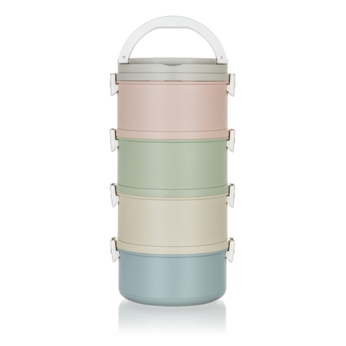 Sufertaș de plastic pentru alimente Banquet  Avanza, 2,8 l, 4 părți multicolor