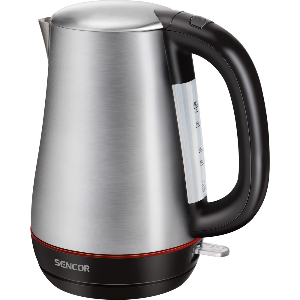 Sencor SWK 1750SS nerezová rychlovarná konvice, 1,7 l, černá