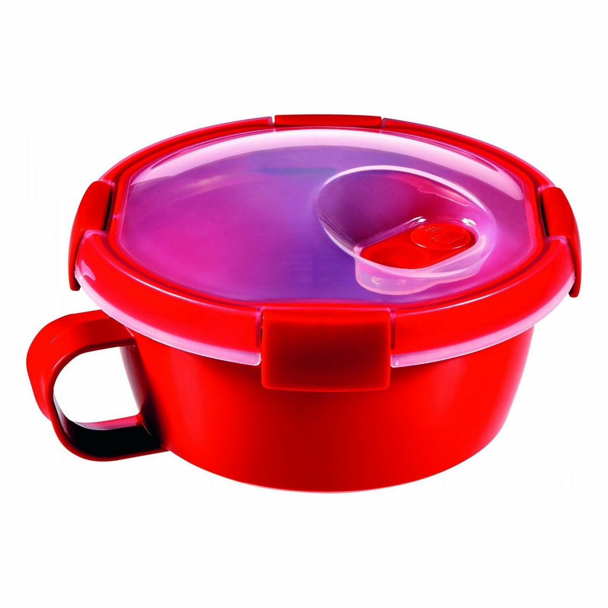 Curver Okrúhla dóza SMART MICROWAVE 0,6 l, červená