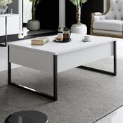 Luxe White and Black dohányzóasztal